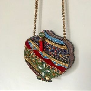 RARE Vintage Mary Frances Vibrant Wooden Purse✨